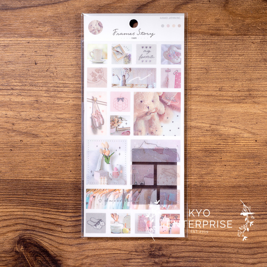 Kamio Japan - Frames Story Silver Foil Sticker Series Room