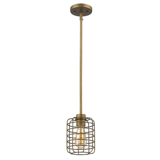 Lynden 1-light Raw Brass Pendant