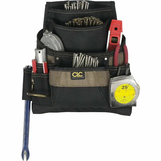 CLC 11-Pocket Polyester Nail & Tool Bag - 1 Each