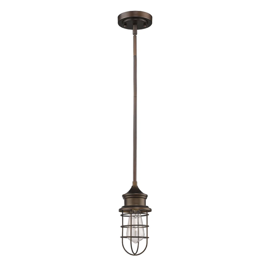 Virginia 1-light Oil Rubbed Bronze Mini Pendant