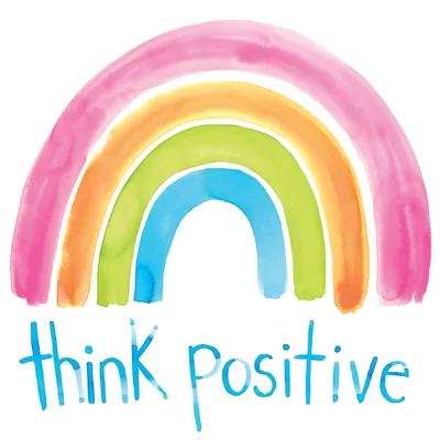 Think Positive Wall Art Kit