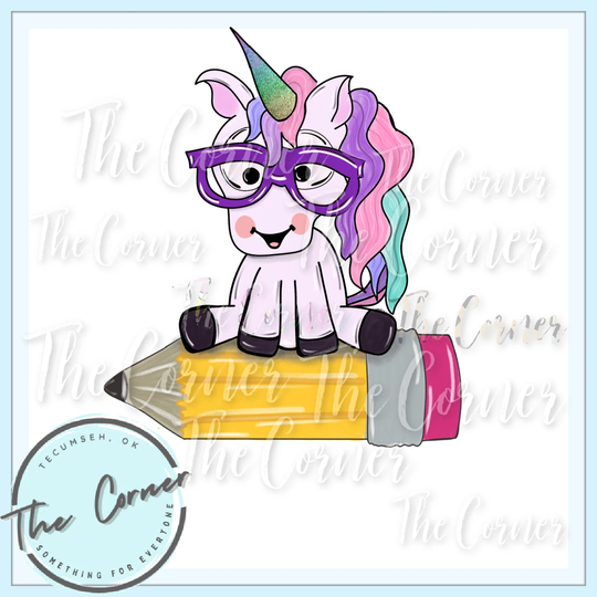 School Heat Transfer - Teacher Sublimation Back To School Htv Unicorn Pencil Pencil Htv