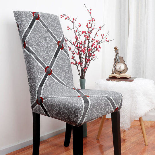 Stretch Washable Short Dining Room Chair Protector Cover - Multi-Color