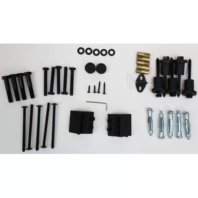 Neace Interior Black Steel Sliding Standard Single Barn Door Hardware Kit