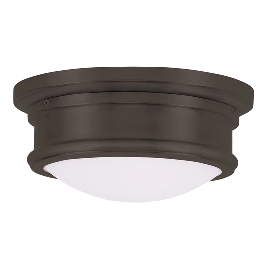 Livex Lighting Astor Bronze Glass/Steel Ceiling Mount Light