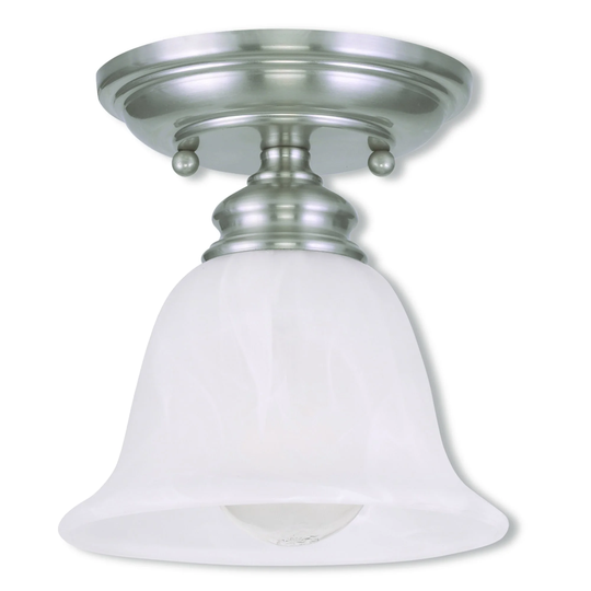 Livex Lighting Essex Brushed Nickel 1-light Ceiling Mount
