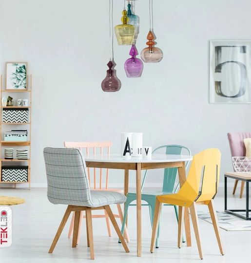 Multicolored Blown Glass Pendant Light Ceiling Fixtures Home & Office Decoration Hanging Lamp For Dining Room Lights Lighting