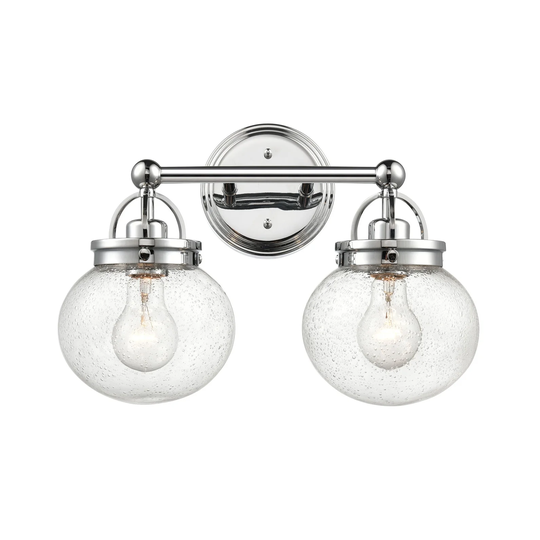 Millennium Lighting Abby 2 Light Vanity Fixture in Chrome