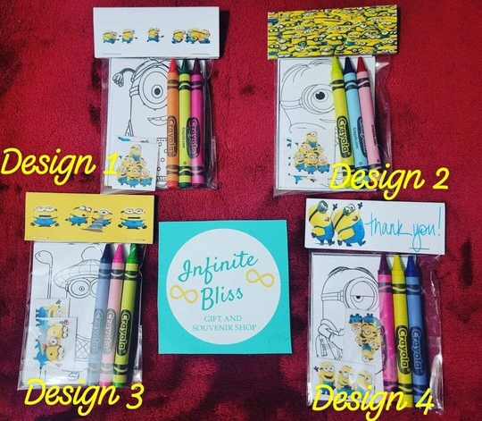 Minions Coloring Packs | Pages Party Favor Crayola Crayons