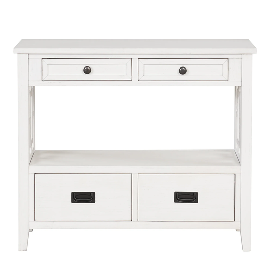 Console Table, Sofa Table Entryway Table W/ 4 Drawers & 1 Shelf