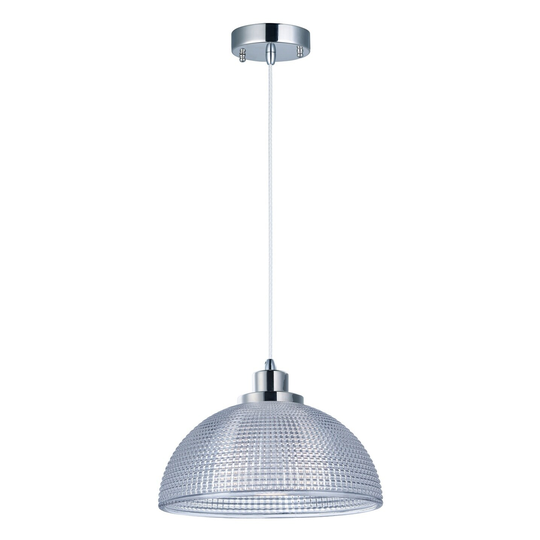 Retro 1-Light LED Pendant - Polished Nickel