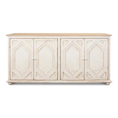 Four Diamonds Sideboard, Ant. White