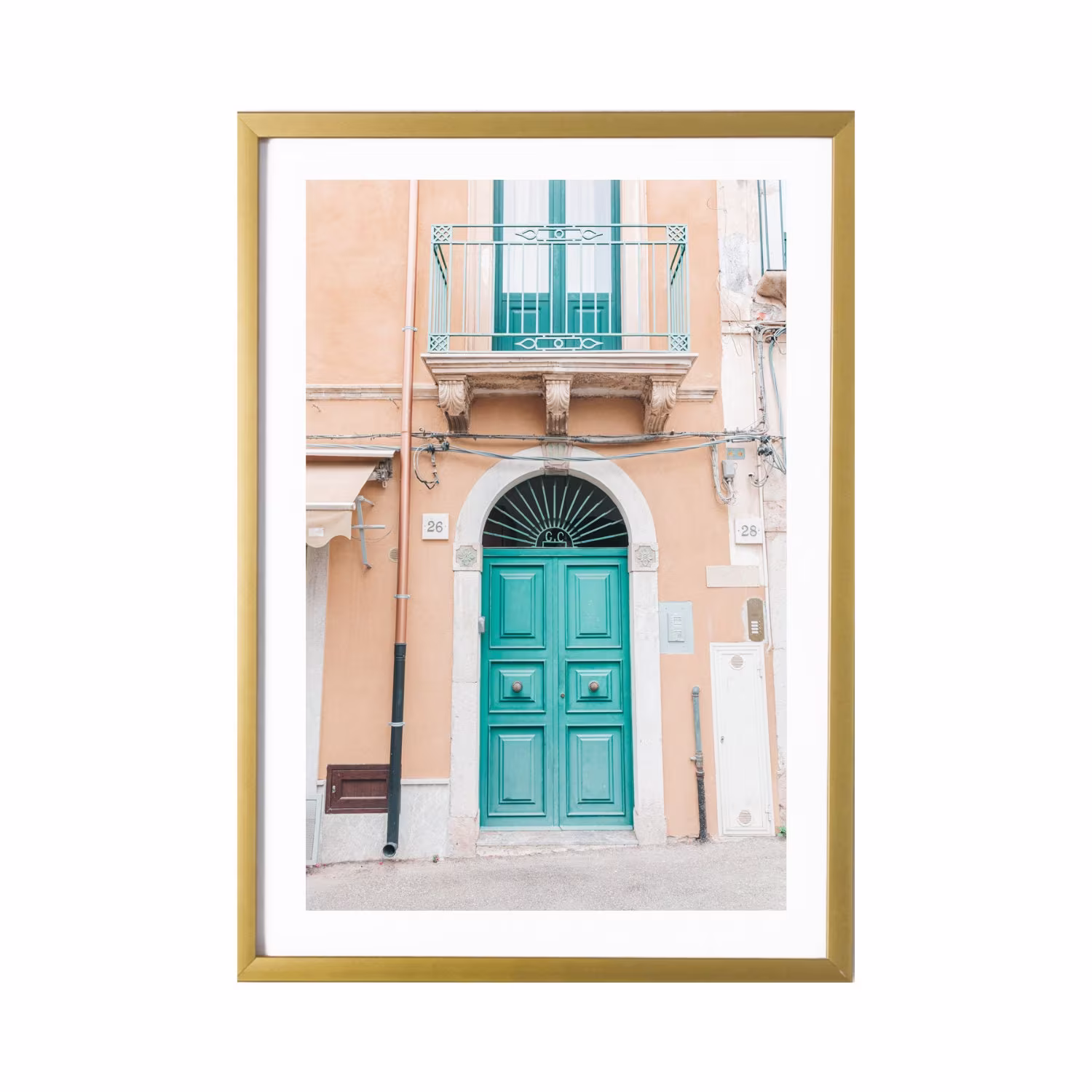 Italy Wall Art Colorful Travel Print Italian Decor Original Artwork Taormina Sicily