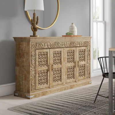 Vasquez Brown Solid wood Sideboard
