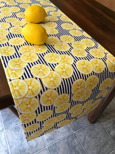 Lemon Slices Galore Table Runner, in Several Sizes