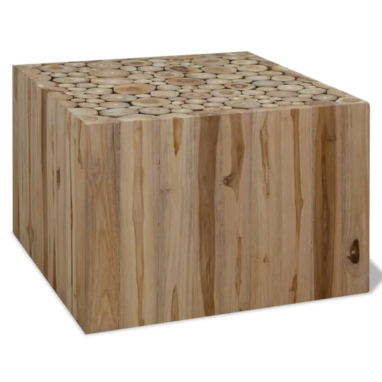 Coffee Table Genuine Teak 19.7"x19.7"x13.8"