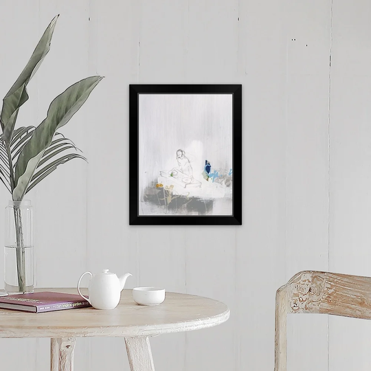 "Down the Street VIII" Black Framed Print