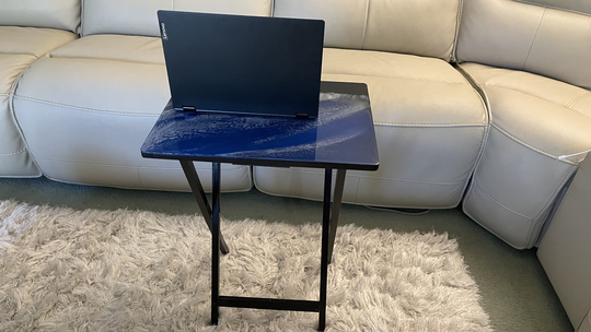 Wooden Ocean Coffee Table, Resin Tv Art Black Table