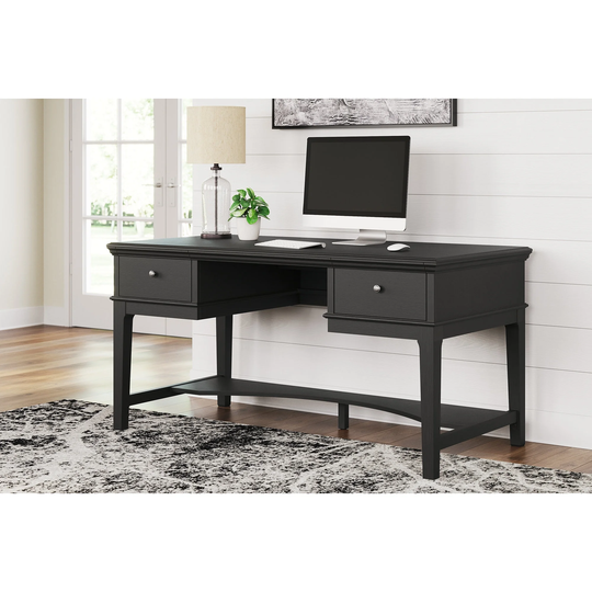 Signature Design by Ashley Kanwyn Home Office Storage Leg Desk with USB Charging Ports