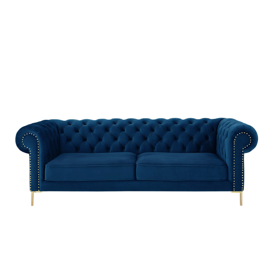 Inara Button Tufted Chesterfield Sofa For Living Room