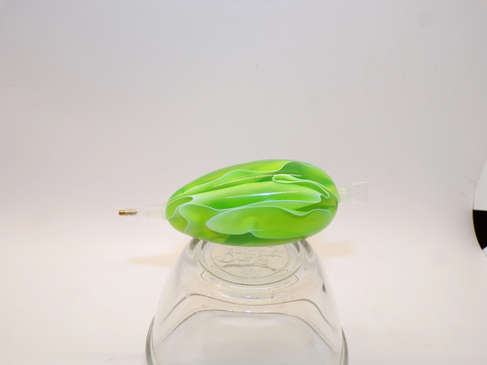 Diamond Painting Pen, Lime Green, White, See-Thru, Swirl, Egg Shaped Mini, Acrylic