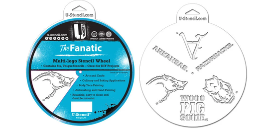 University Of Arkansas Stencil Wheel - The Fanatic