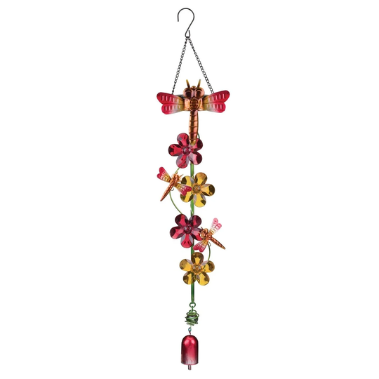 Dragonfly and Daisy Solar Light - Multi-Color