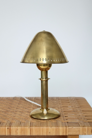 1950's Brass Table Lamp By Asea, Sweden