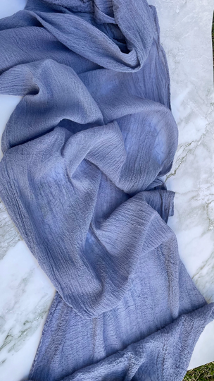 Dusty Purple Gauze Table Runner Hand Dyed, Wedding Cheesecloth Table Runner, Any Color, Decor Gauze, Bridal, Party
