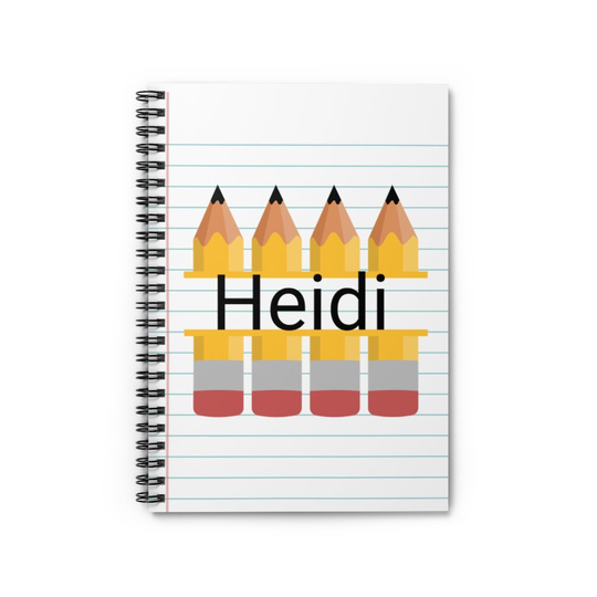 Custom Kids Back To School Personalized Notebook Pencil Supply