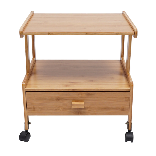 Rolling Printer Stand Cart With Storage 3-Tiers Mobile Filing Cabinet