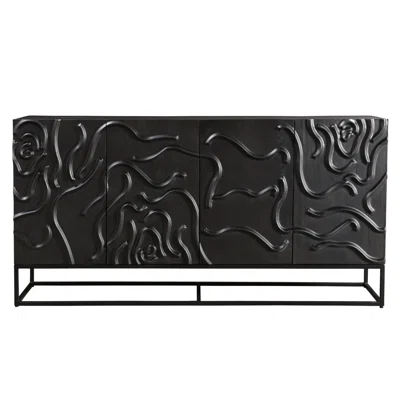 Liuba 72" Wide Mango Solid Wood Sideboard