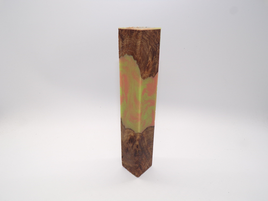 Hybrid, Diamond Painting Pen, Pink, Olive, Swirl, Elm Burl Wood, Drill Handturned, Alumilite