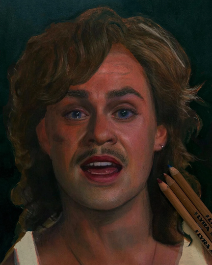 Handmade Pencil Drawing Of Dacre Montgomery. Billy Hargrove. Fan Art
