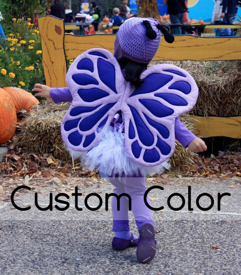 You Choose Color Fairy Wings. Made With Wool Felt. Monarch Butterfly Wings, Felt, No Wire. Original Design