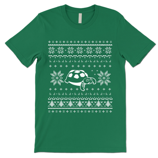 African Sulcata Tortoise Christmas Shirt. Spurred Tortoise Ugly Xmas T Shirts