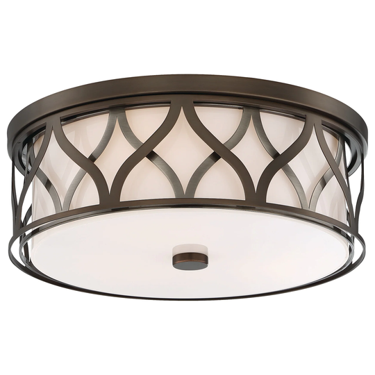 3 Light Led Flush Mount by Minka Lavery - Harvard Court Bronze