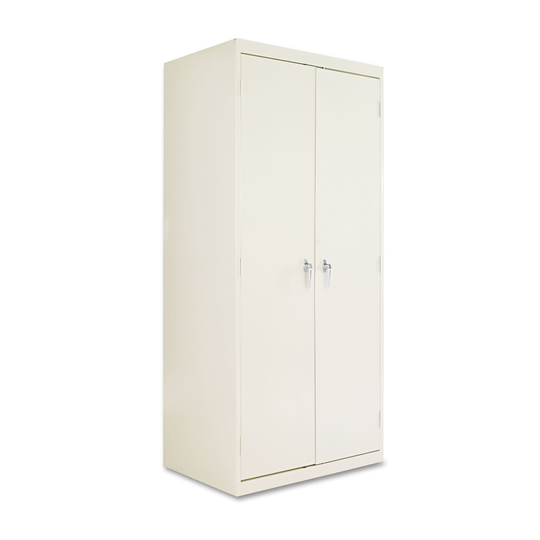 Assembled 78" High Heavy-Duty Welded Storage Cabinet, Four Adjustable Shelves, 36 x 24, Putty - 36" x 24"