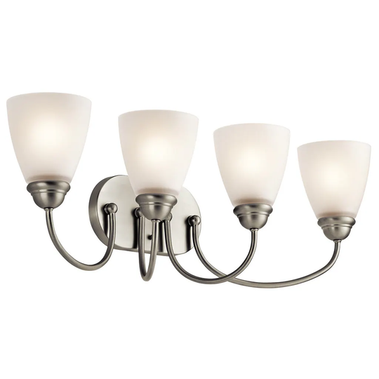Kichler Lighting Jolie Collection 4-light Brushed Nickel LED Bath/Vanity Light