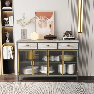 Modern Sideboard With 3 Top Drawers