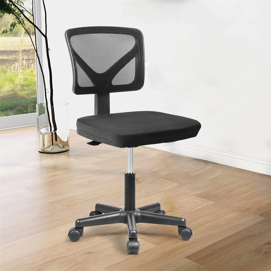 Swivel Mesh Office Chair Computer Task Chair Mid Back Armless
