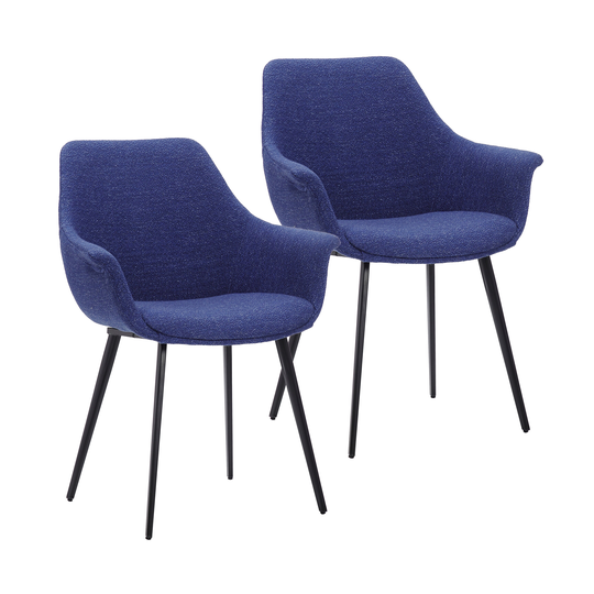 Porthos Home Bazlo Fabric Accent Chairs with Iron Legs, Set of 2