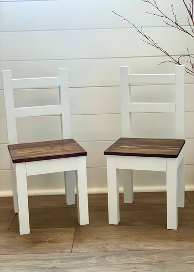 Handmade Toddler & Kids Chair, Rustic Farmhouse Children's Classroom Craft Desk Table Montessori