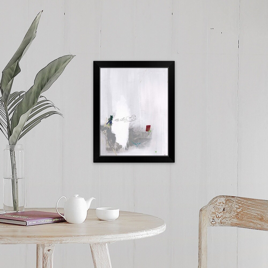 "Across the Block X" Black Framed Print