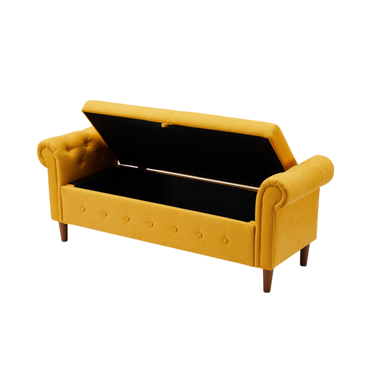 Multifunctional storage rectangular sofa stool
