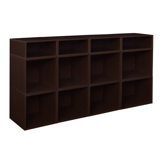 Noble Connect Storage Set- 8 Full Cubes/4 Half Cubes- Truffle