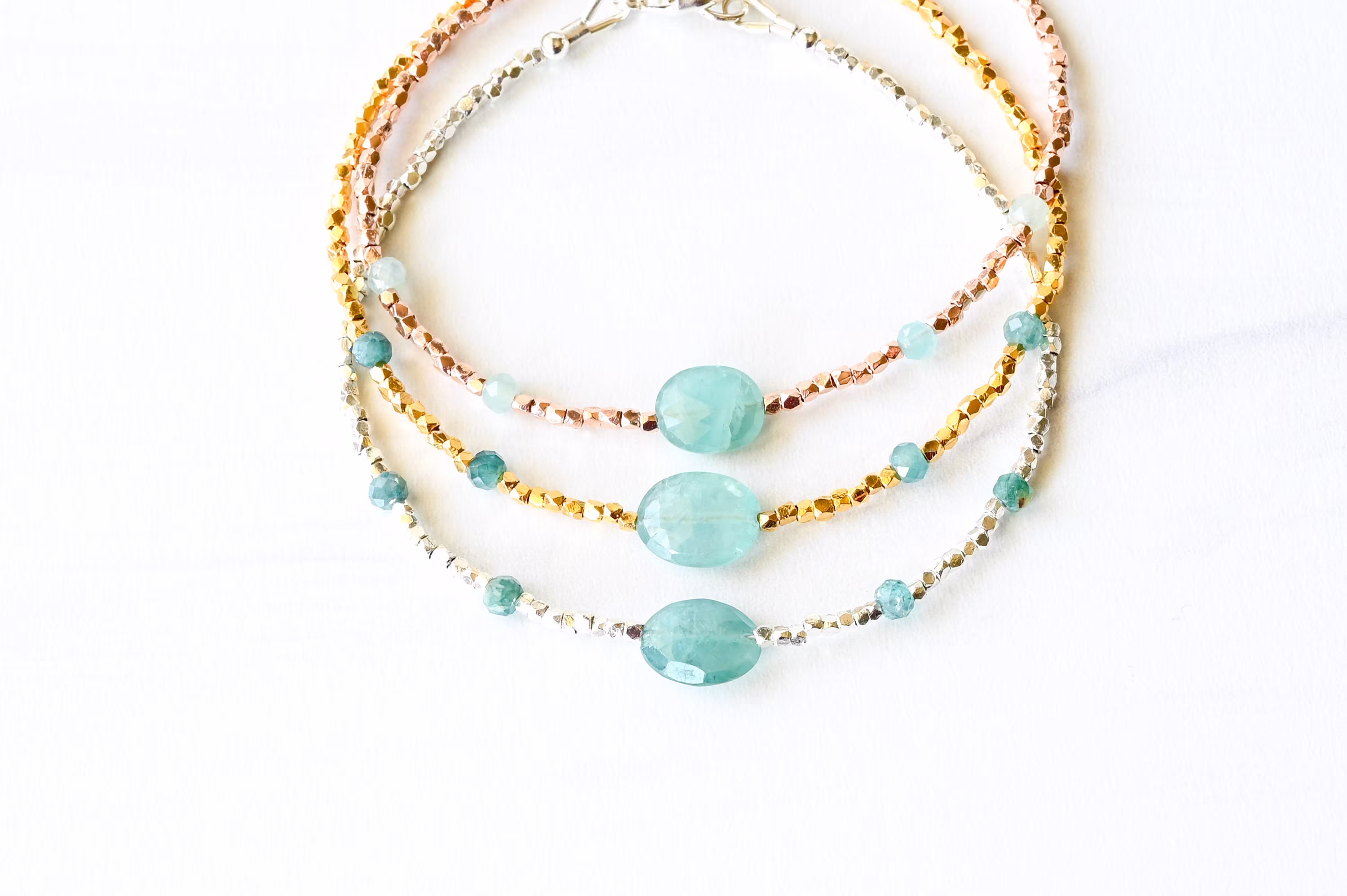 Rare Grandidierite Bracelet, Beaded Gemstone Jewelry, Dainty Delicate Stacking Women's Mothers Days Gift For Her