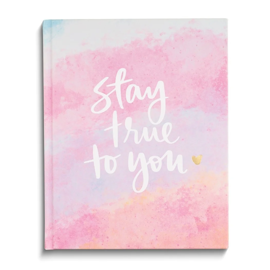 Curata Stay True to You Multi-Color 8x10in 256 Lined Pages Desk Journal