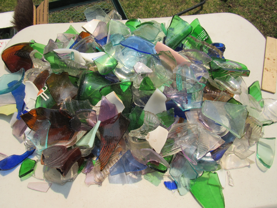 Mosaic Glass, Pretty, Bright Colored, Desert Glass Mixed Colors For Mosaic, Collage, Assemblage - Medium Priority Box