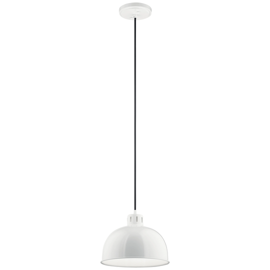 Kichler Lighting Zailey Collection 1-Light Pendant White